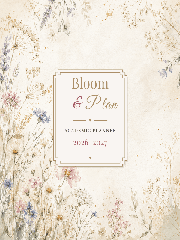 Bloom & Plan cover template preview
