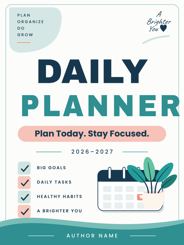 Brighter You Daily Planner cover template preview