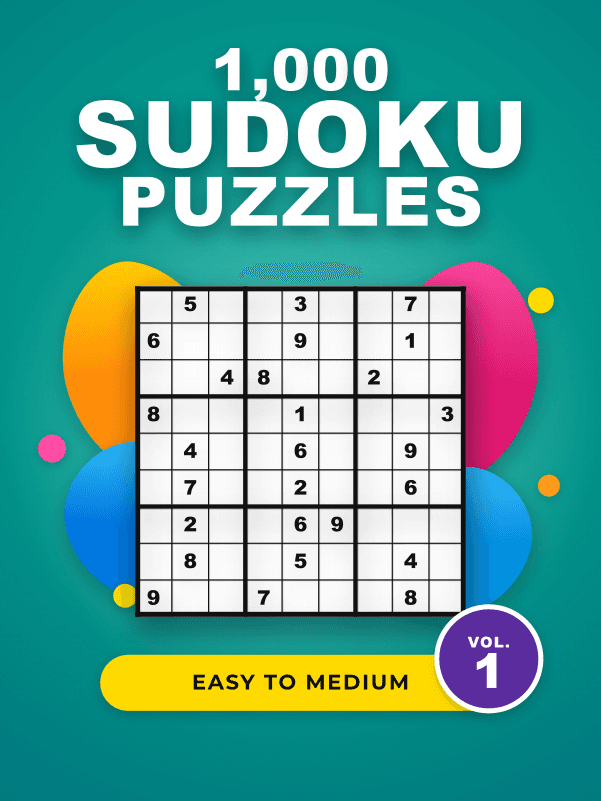 Easy to Medium Sudoku Wrap cover template preview