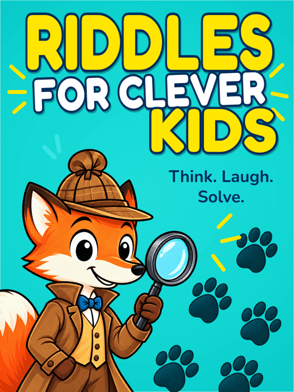 Riddles for Clever Kids cover template preview
