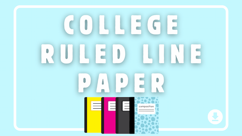 College Ruled Line Paper - KDP Book Interiors