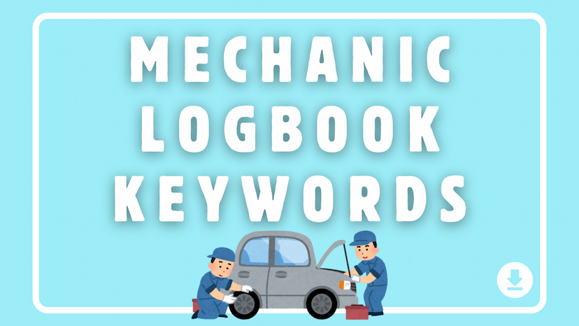 Mechanic Logbook Keywords for Amazon KDP