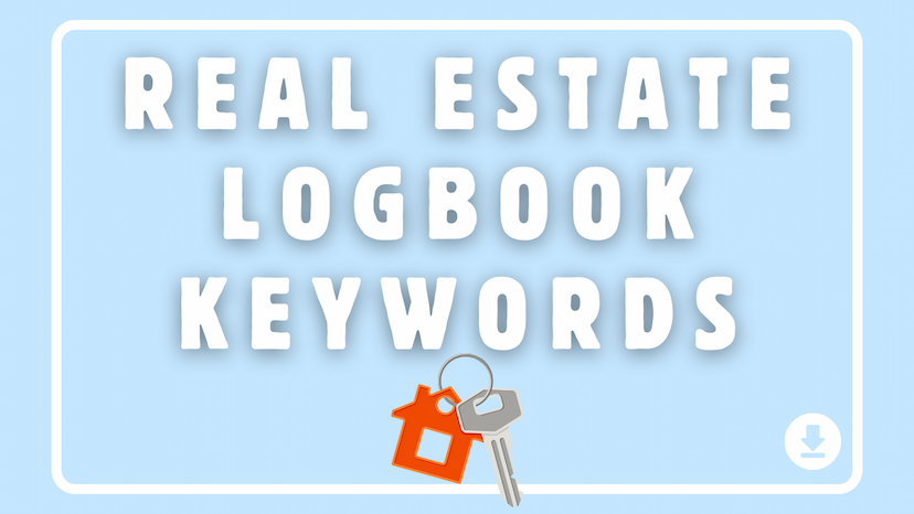 Real Estate Logbook Keywords for Amazon KDP