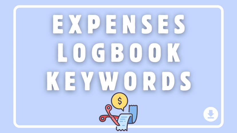 Expenses Logbook Keywords for Amazon KDP