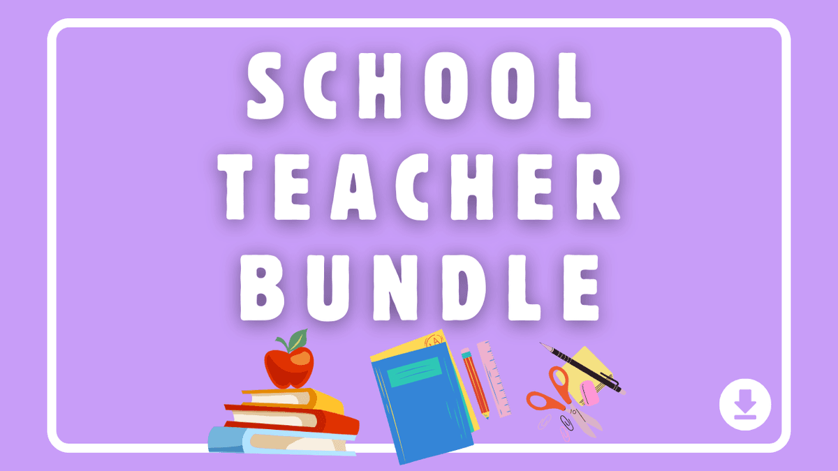 School Teacher Bundle - 6 Interior Templates & Books for KDP