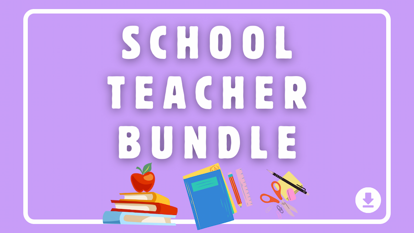 School Teacher Bundle - 6 Interior Templates & Books for KDP