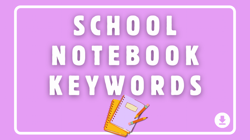 School Notebook Keywords for Amazon KDP