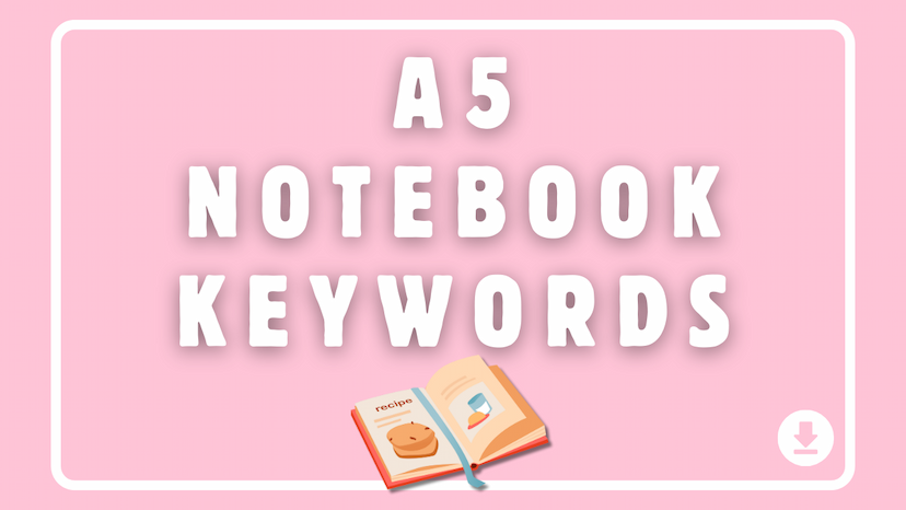 A5 Notebook Keywords for Amazon KDP