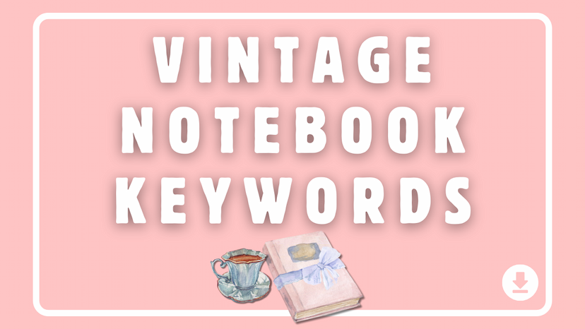 Vintage Notebook Keywords for Amazon KDP