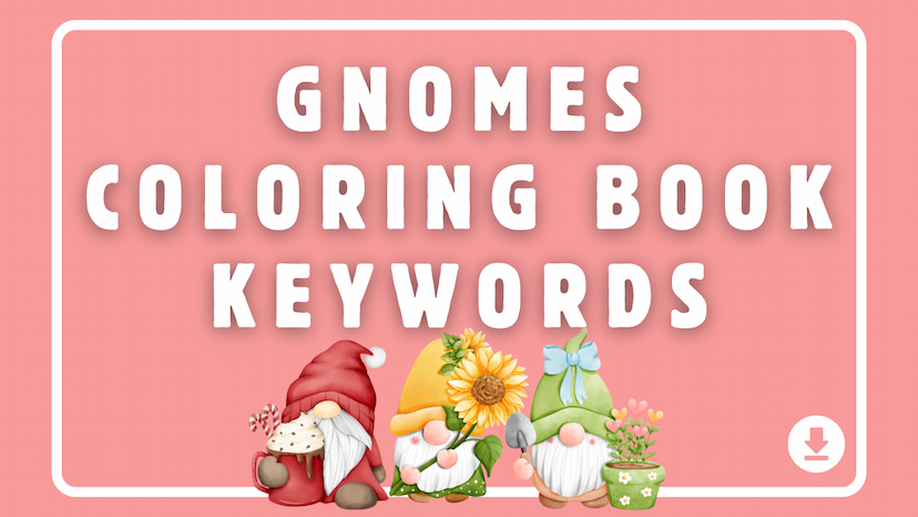 Gnomes Coloring Book Keywords for Amazon KDP