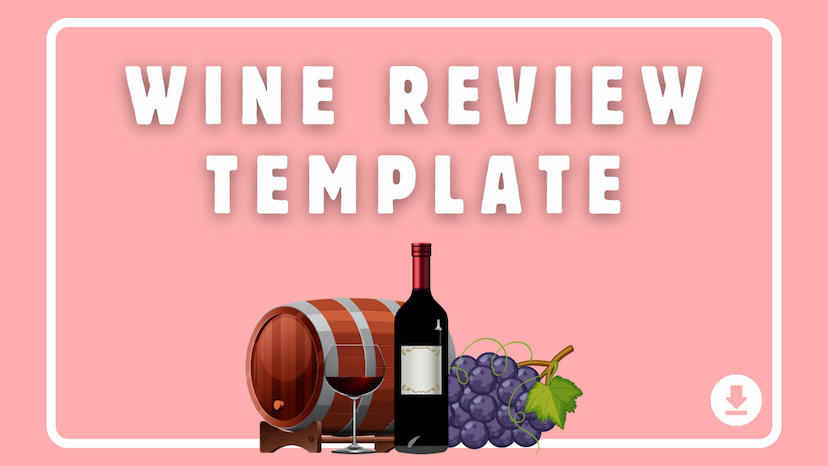 Wine Review Interior Book Template for Kindle Direct Publishing