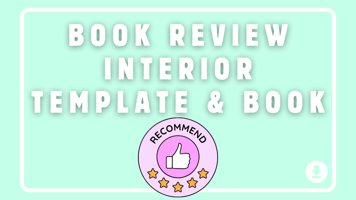  Book Review Interior Template & Book for Kindle Direct Publishing