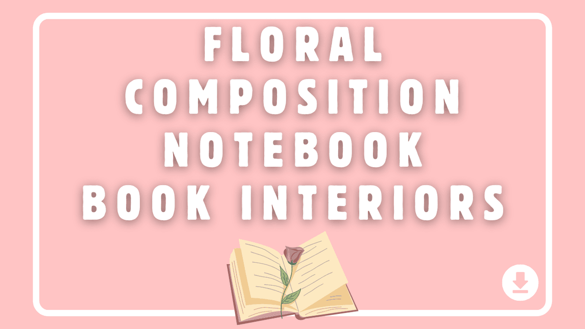 Composition Notebook Floral Book Interior