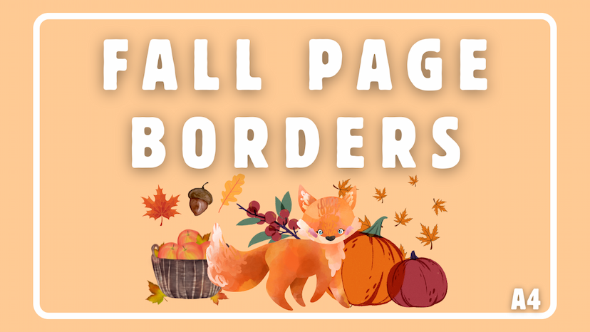 Fall Borders - Size A4