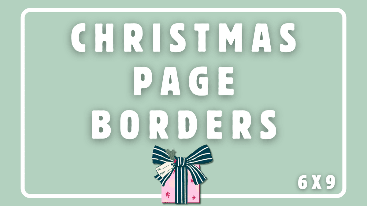 KDP Interior Christmas Page Borders