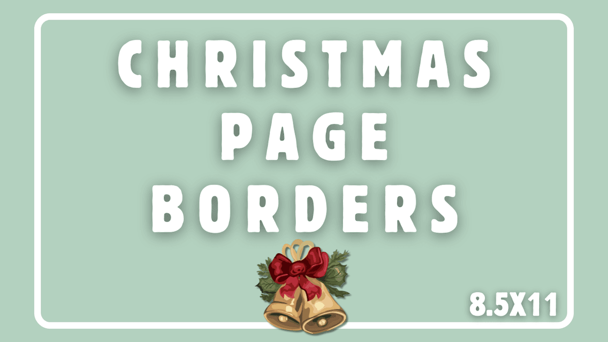 KDP Interior Christmas Page Borders