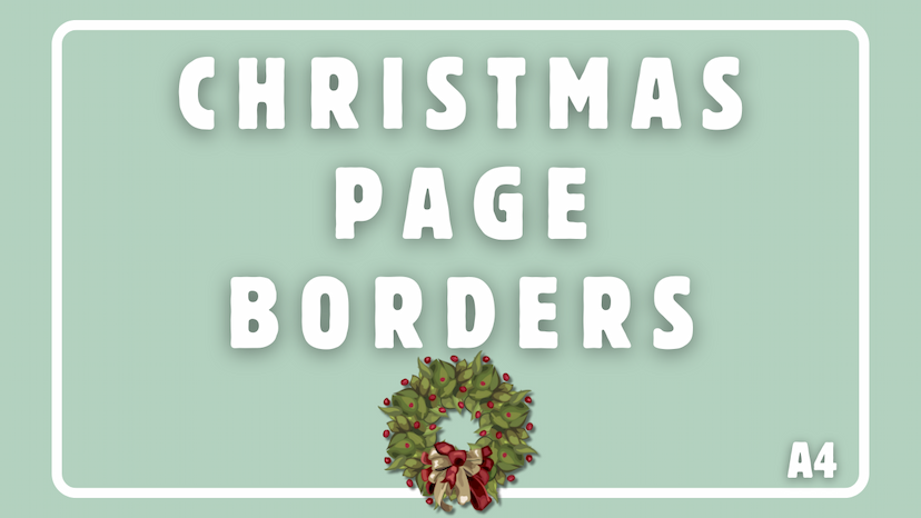 KDP Interior Christmas Page Borders