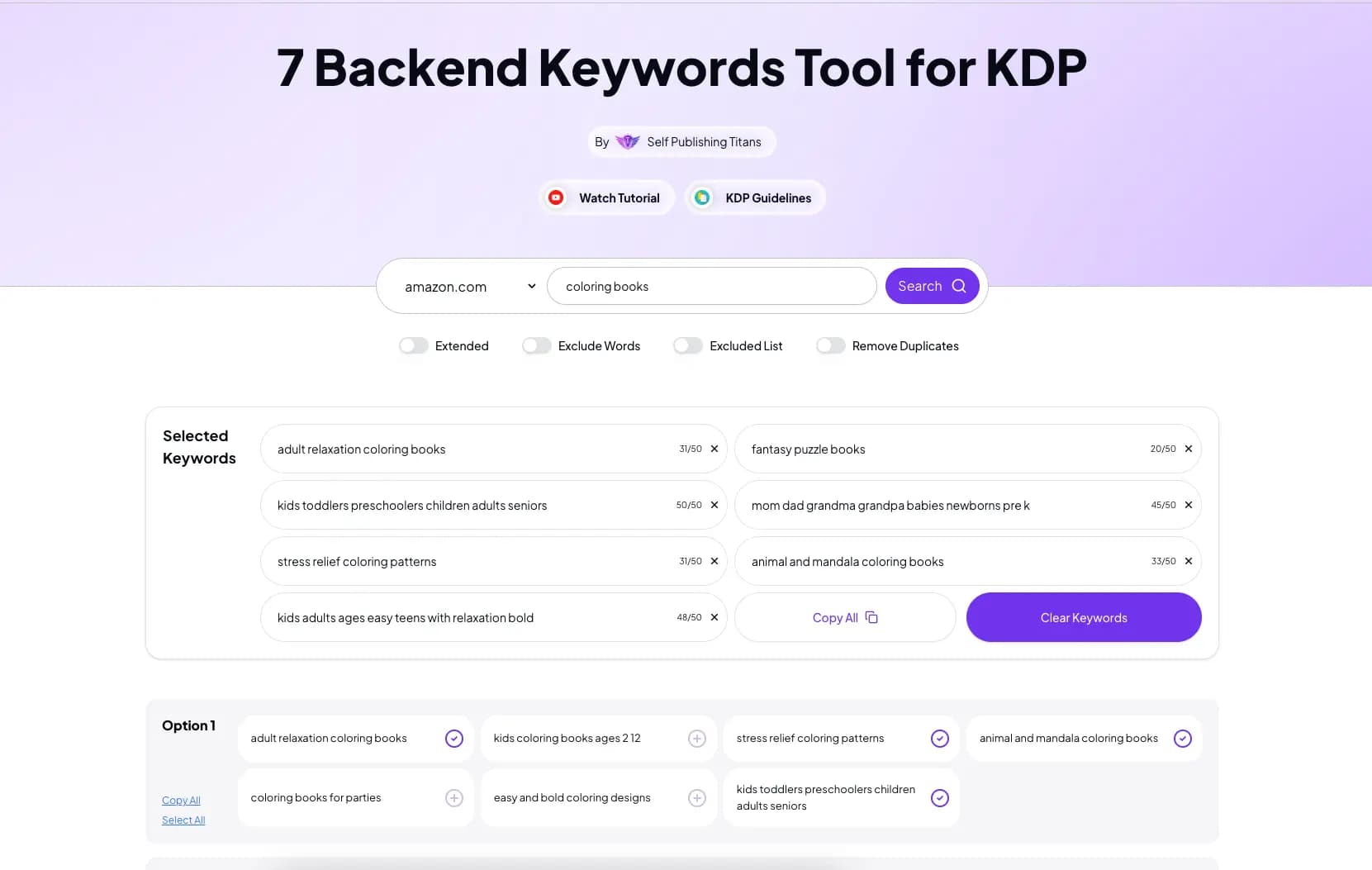 7 Backend Keywords