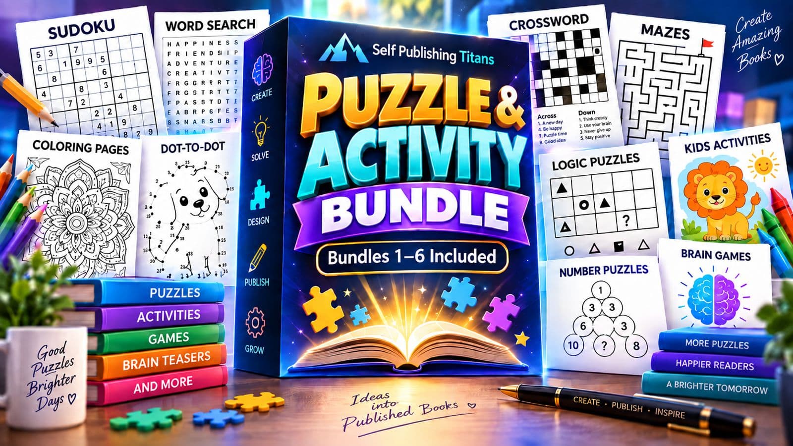 Puzzle & Activity Bundles 1-6