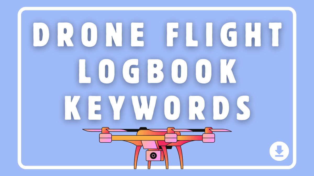 Drone Flight Logbook Keywords for Amazon KDP