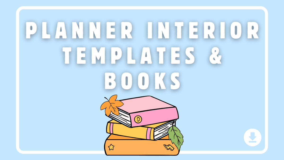 Planners Basic Interior Templates & Books Bundle for Kindle Direct Publishing