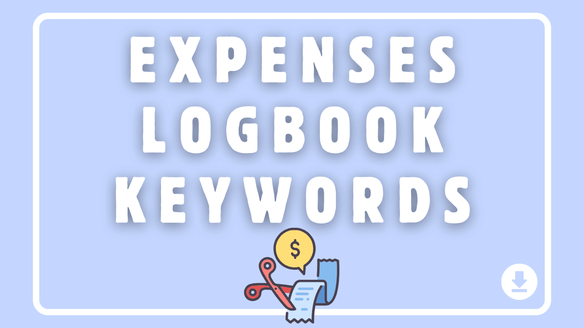 Expenses Logbook Keywords for Amazon KDP