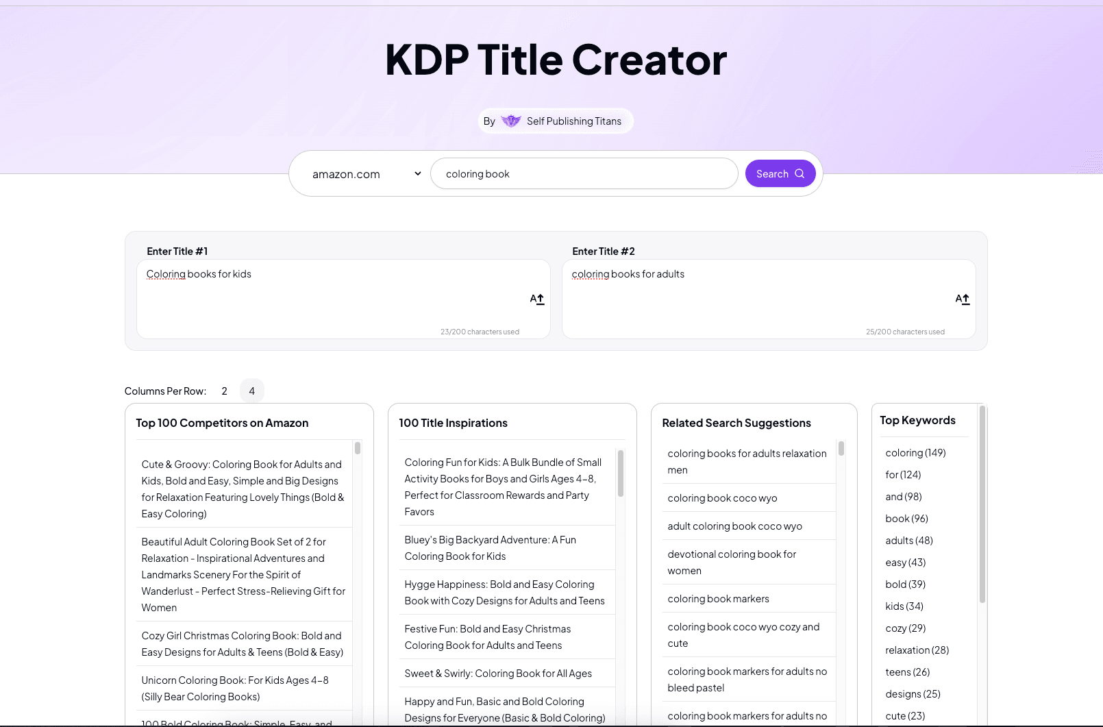 KDP Title Creator